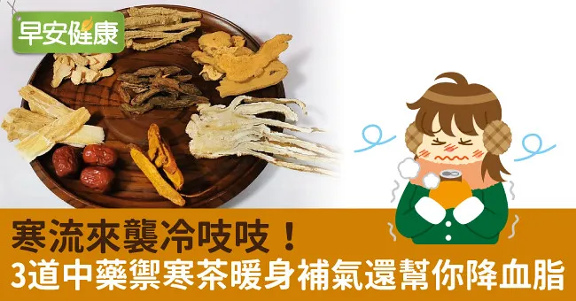 寒流來襲冷吱吱！3道中藥禦寒茶暖身補氣還幫你降血脂