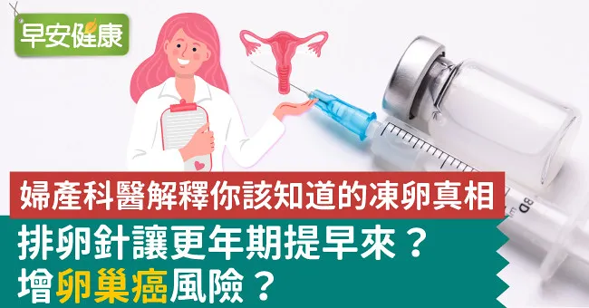 排卵針讓更年期提早來？增卵巢癌風險？婦產科醫解釋你該知道的凍卵真相