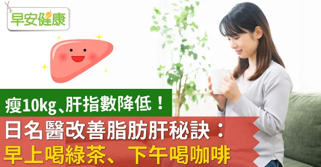 瘦10kg、肝指數降低！日名醫改善脂肪肝秘訣：早上喝綠茶、下午喝咖啡
