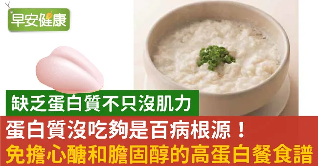 蛋白質沒吃夠是百病根源！免擔心醣和膽固醇的高蛋白餐食譜
