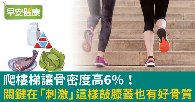 爬樓梯讓骨密度高6％！關鍵在「刺激」這樣敲膝蓋也有好骨質