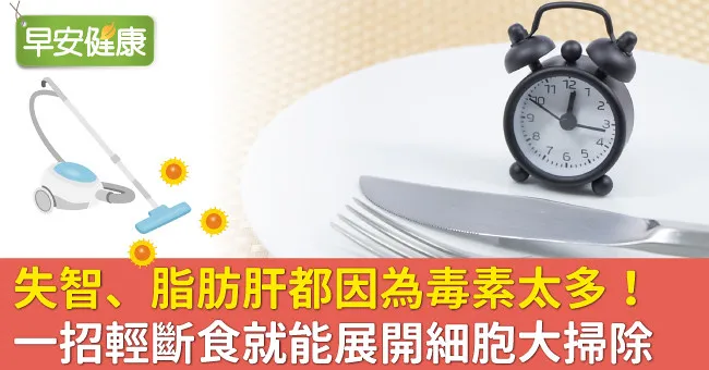 失智、脂肪肝都因為毒素太多！一招輕斷食就能展開細胞大掃除