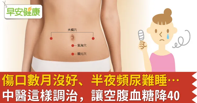 傷口數月沒好、半夜頻尿難睡…中醫這樣調治，讓空腹血糖降40