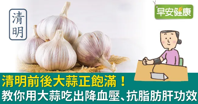 清明前後大蒜正飽滿！教你用大蒜吃出降血壓、抗脂肪肝功效