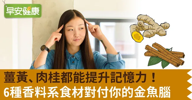 薑黃、肉桂都能提升記憶力！6種香料系食材對付你的金魚腦