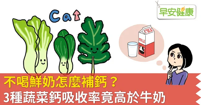 不喝鮮奶怎麼補鈣？3種蔬菜鈣吸收率竟高於牛奶