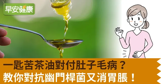 一匙苦茶油對付肚子毛病？教你對抗幽門桿菌又消胃脹！