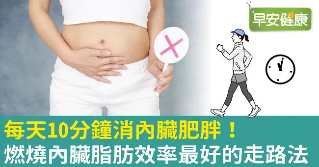 每天10分鐘消內臟肥胖！燃燒內臟脂肪效率最好的走路法