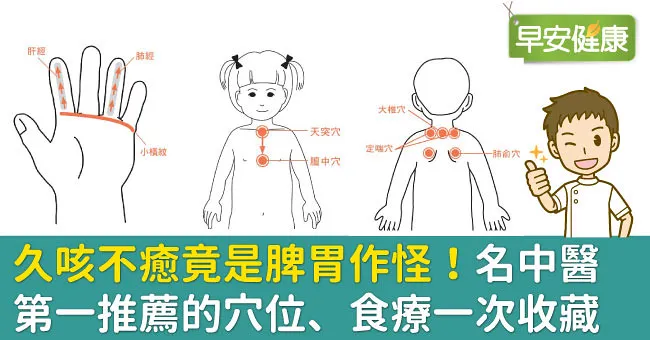 久咳不癒竟是脾胃作怪！名中醫第一推薦的穴位、食療一次收藏