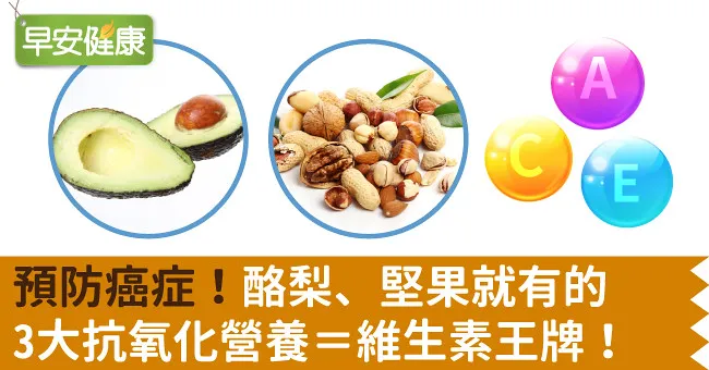 預防癌症！酪梨、堅果就有的3大抗氧化營養＝維生素王牌！