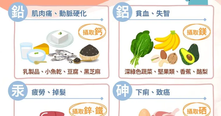 擔心吃進重金屬增失智、癌症風險？4類排毒食材，加速排出體內重金屬！