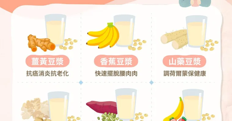 比單喝豆漿更厲害！豆漿加料6種喝法，幫助排毒、抗老、清血管！