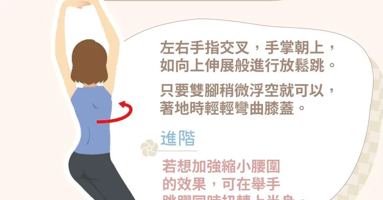 腰圍小2吋的秘密！抗老權威「放鬆跳減肥法」鍛鍊肌肉、加強燃脂