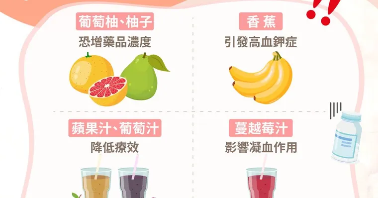 水果不能亂吃，吃藥後不要馬上吃的4種水果！蘋果汁也上榜