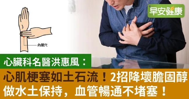 心肌梗塞如土石流！2招降壞膽固醇做水土保持，血管暢通不堵塞！