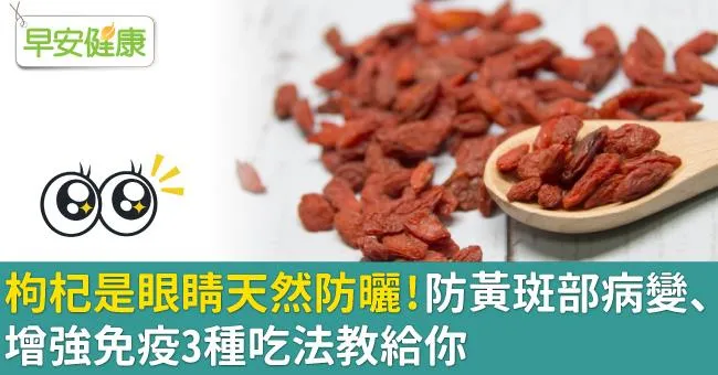 枸杞是眼睛天然防曬！防黃斑部病變、增強免疫3種吃法教給你