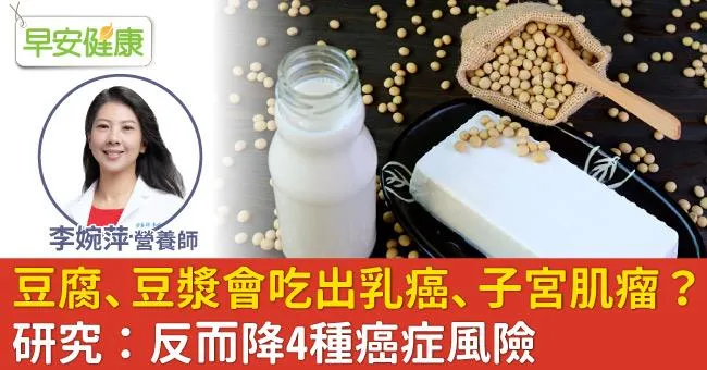 豆腐、豆漿會吃出乳癌、子宮肌瘤？研究：反而降4種癌症風險