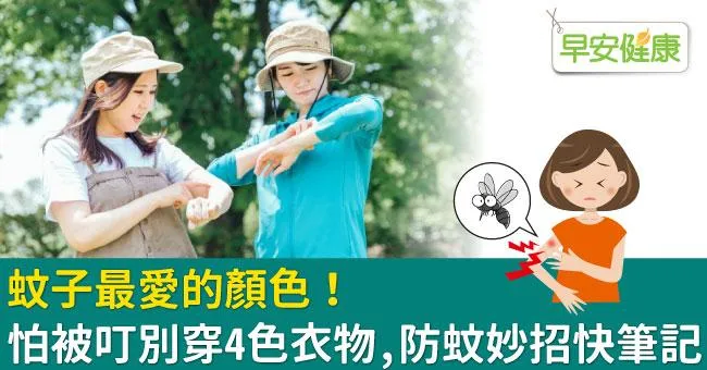 蚊子最愛的顏色！怕被叮別穿4色衣物，防蚊妙招快筆記