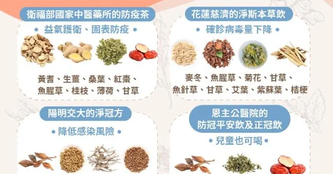 提高免疫力，清冠一號未必是最佳解！醫界認證7款防疫茶配方防感染
