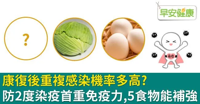 康復後重複感染機率多高？防2度染疫首重免疫力，5食物能補強