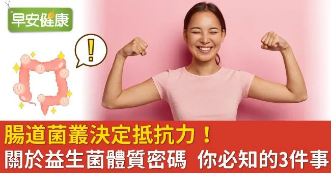 腸道菌叢決定抵抗力！關於益生菌體質密碼 你必知的3件事