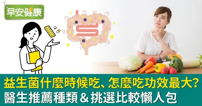益生菌什麼時候吃 怎麼吃功效才能最大？從推薦種類、挑選比較到副作用懶人包！醫生現身說法（含益生質好處）