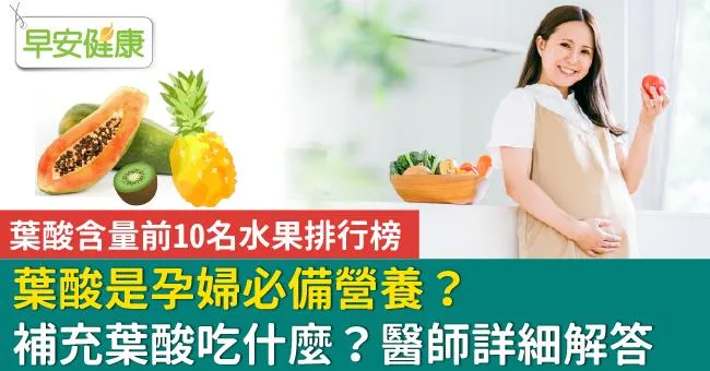 葉酸是孕婦必備營養？補充葉酸吃什麼？醫師詳細解答