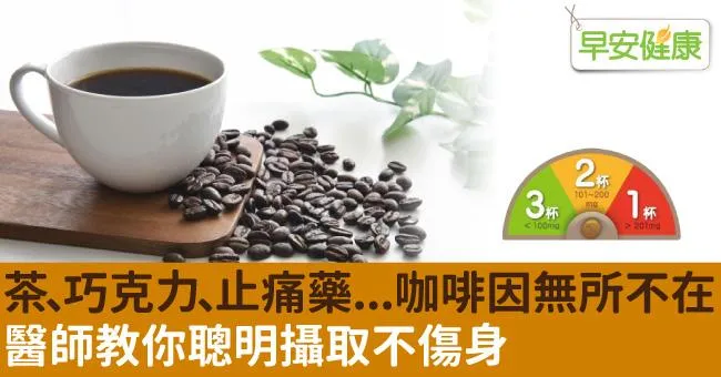 茶、巧克力、止痛藥⋯咖啡因無所不在，醫師教你聰明攝取不傷身