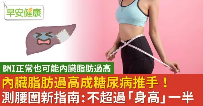 內臟脂肪過高成糖尿病推手！測腰圍新指南：不超過「身高」一半