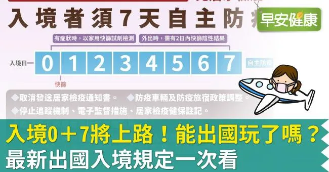 入境0＋7免隔離上路！出國旅遊還要隔離、打疫苗、PCR報告嗎？最新出國入境規定一次看