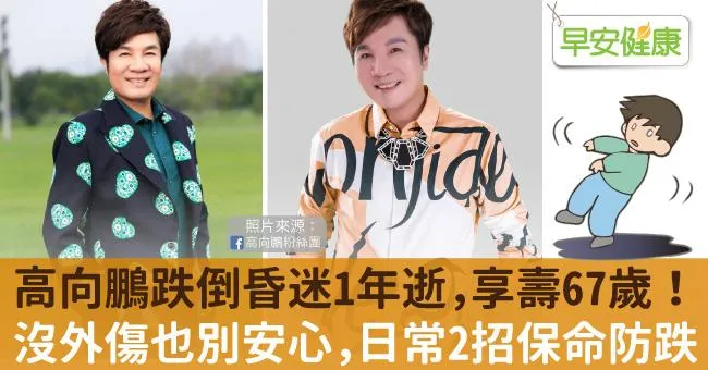 高向鵬跌倒昏迷1年逝，享壽67歲！沒外傷也別安心，日常2招保命防跌