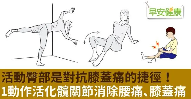 活動臀部是對抗膝蓋痛的捷徑！1動作活化髖關節消除腰痛、膝蓋痛