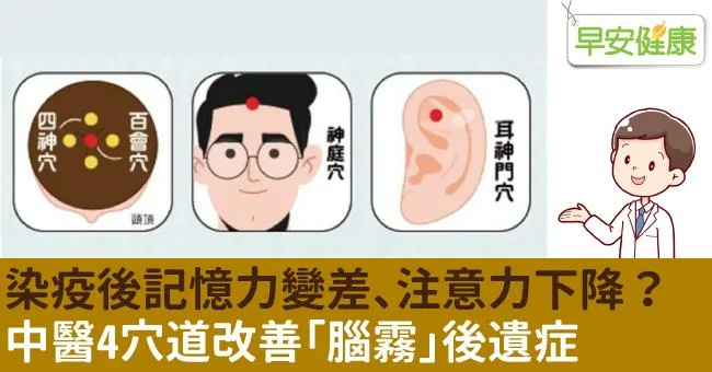 染疫後記憶力變差、注意力下降？中醫4穴道改善「腦霧」後遺症