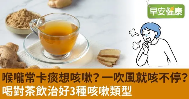 喉嚨常卡痰想咳嗽？一吹風就咳不停？喝對茶飲治好3種咳嗽類型