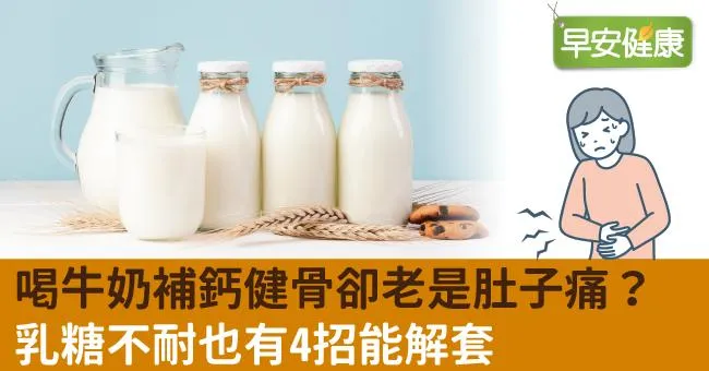 喝牛奶補鈣健骨卻老是肚子痛？乳糖不耐也有4招能解套