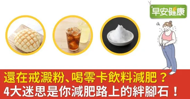 還在戒澱粉、喝零卡飲料減肥？4大迷思是你減肥路上的絆腳石！