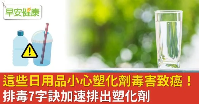 這些日用品小心塑化劑毒害致癌！排毒7字訣加速排出塑化劑