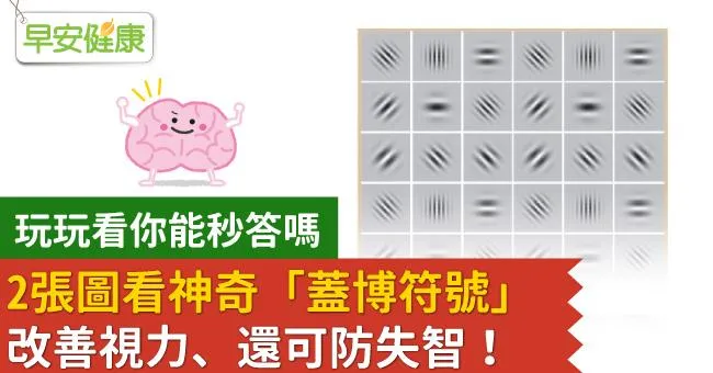 2張圖看神奇「蓋博符號」改善視力、還可防失智！玩玩看你能秒答嗎