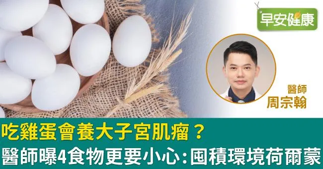 吃雞蛋會養大子宮肌瘤？醫師曝4食物更要小心：囤積環境荷爾蒙