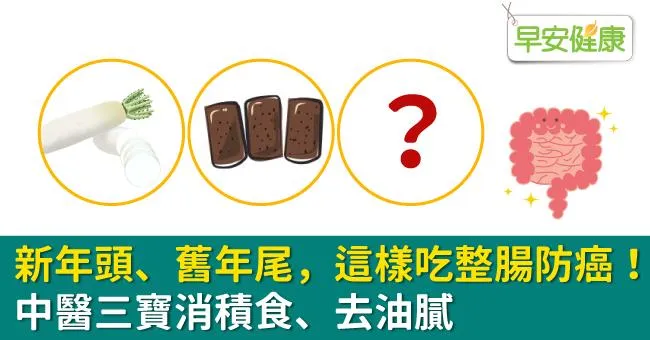 新年頭、舊年尾，這樣吃整腸防癌！中醫三寶消積食、去油膩