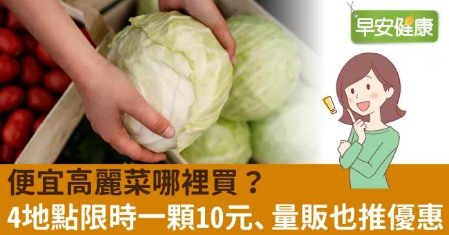 便宜高麗菜哪裡買？4地點限時一顆10元、量販也推優惠