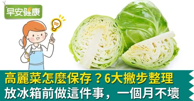 高麗菜怎麼保存？6撇步大整理！放冰箱前做這件事，一個月不壞