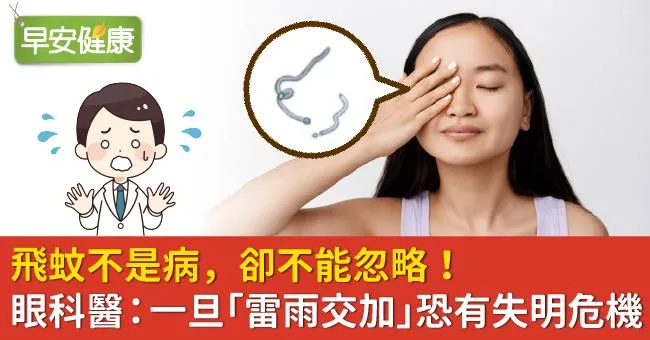 飛蚊不是病，卻不能忽略！眼科醫：一旦「雷雨交加」恐有失明危機
