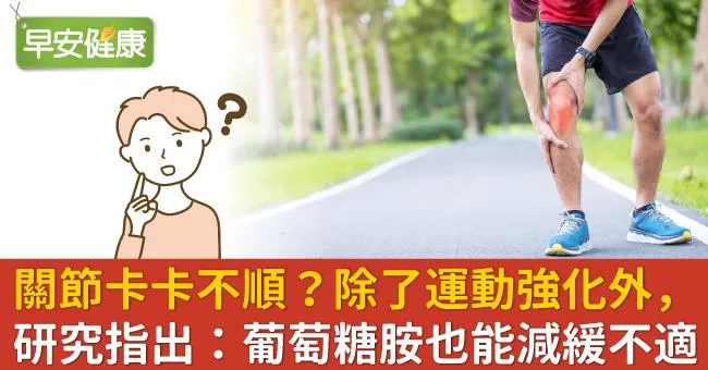 關節卡卡不順？除了運動強化外，研究指出：葡萄糖胺也能減緩不適