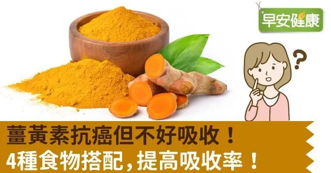 薑黃素抗癌但不好吸收！4種食物搭配，提高吸收率！
