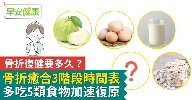 骨折復健要多久？骨折癒合3階段時間表，多吃5類食物加速復原