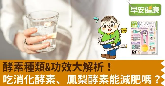 酵素功效有哪些？消化酵素、鳳梨酵素能幫助減肥嗎？醫師詳解酵素種類與作用