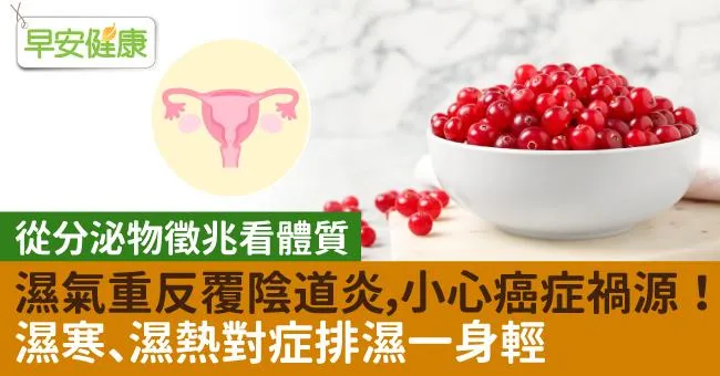濕氣重反覆陰道炎，小心癌症禍源！濕寒、濕熱對症排濕一身輕