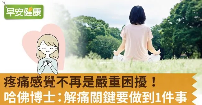 疼痛感覺不再是嚴重困擾！哈佛博士：解痛關鍵要做到1件事