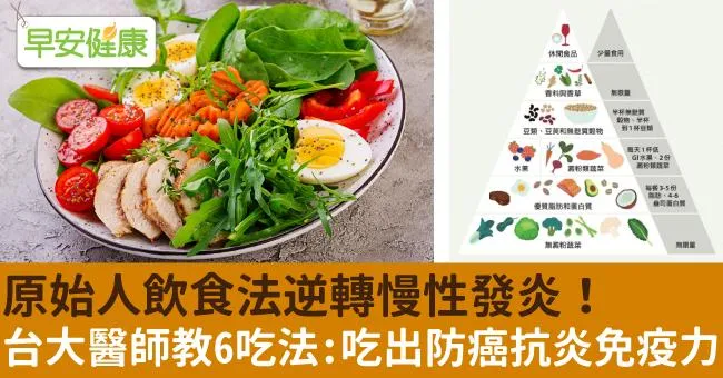原始人飲食法逆轉慢性發炎！台大醫師教6吃法：吃出防癌抗炎免疫力